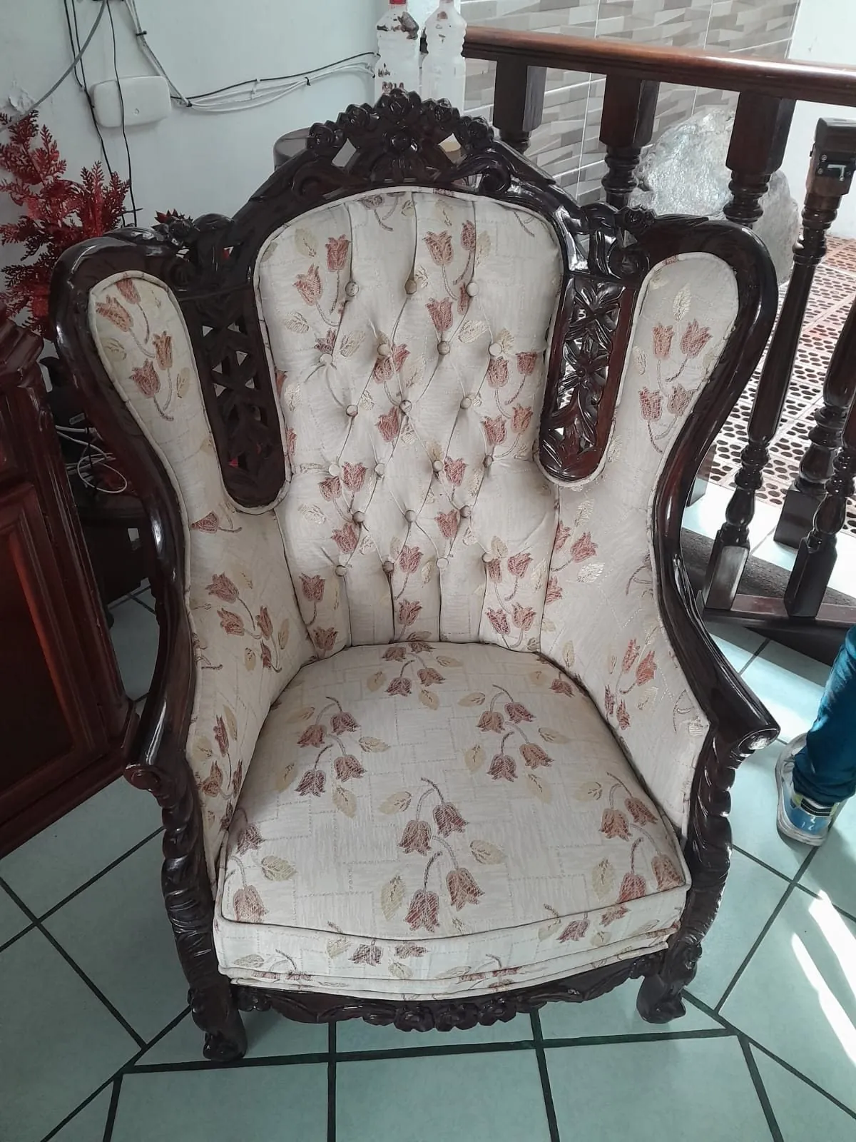 Retapizado de sala de madera tallada — foto 3