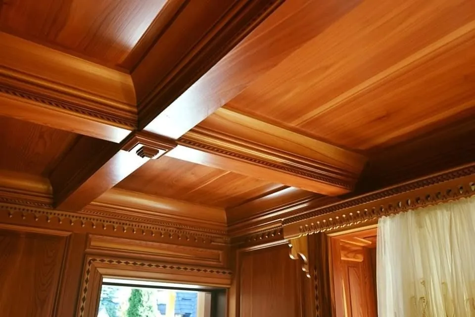 Techo artesonado de madera — foto 3