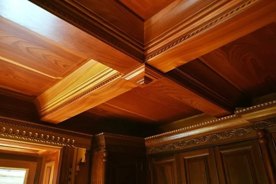 Techo artesonado de madera — foto 4
