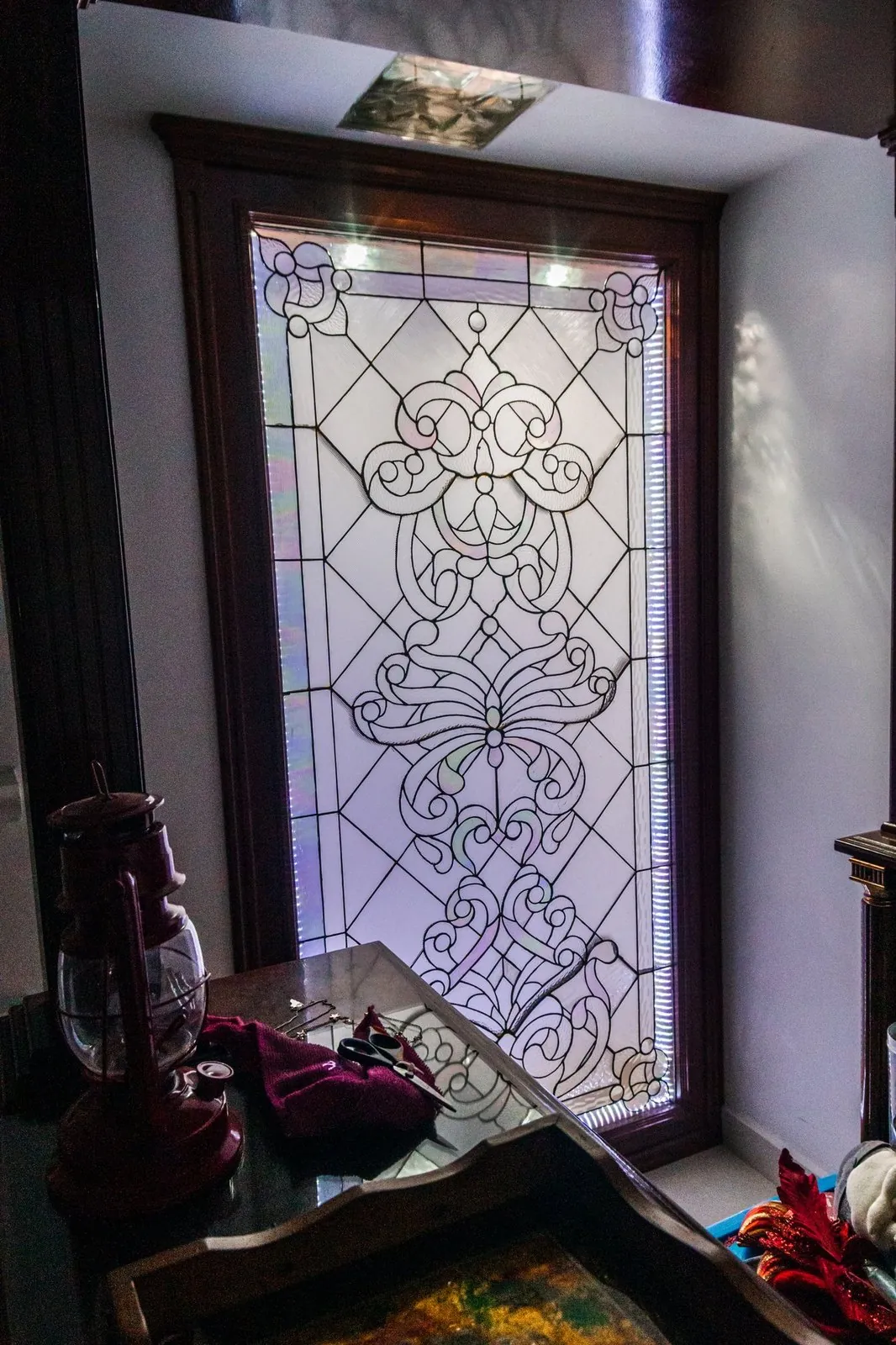 Vitrales decorativos con luz LED